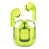 Crystal Transparent Waterproof & Wireless Earbuds, LED Digital Display