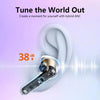 Crystal Transparent Waterproof & Wireless Earbuds, LED Digital Display