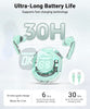 Crystal Transparent Waterproof & Wireless Earbuds, LED Digital Display