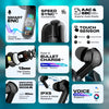 Crystal Transparent Waterproof & Wireless Earbuds, LED Digital Display
