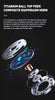Crystal Transparent Waterproof & Wireless Earbuds, LED Digital Display