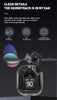 Crystal Transparent Waterproof & Wireless Earbuds, LED Digital Display